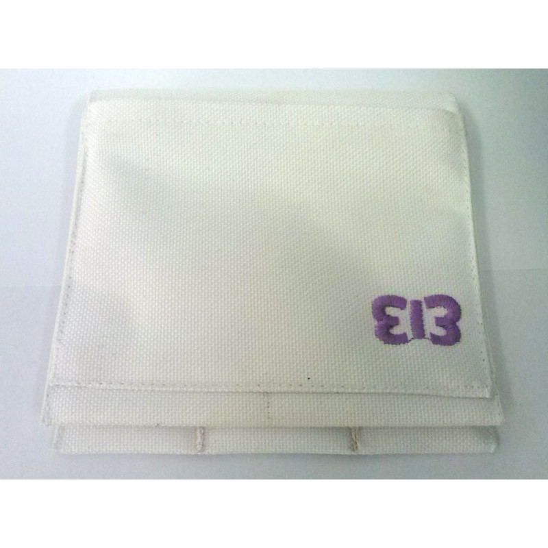 3B Handmade Pouch-Cordura Fabric-White-Purple