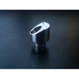 Chrome Angled 510 Drip Tip Adapter 