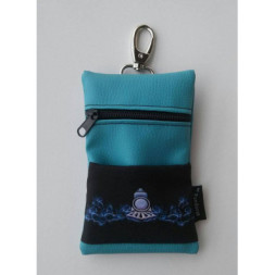 Silok Pouch with Logo-Azure