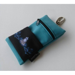 Silok Pouch with Logo-Azure