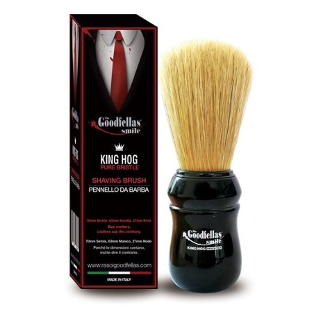 The Goodfellas’ smile shaving brush king hog pure bristle 70mm