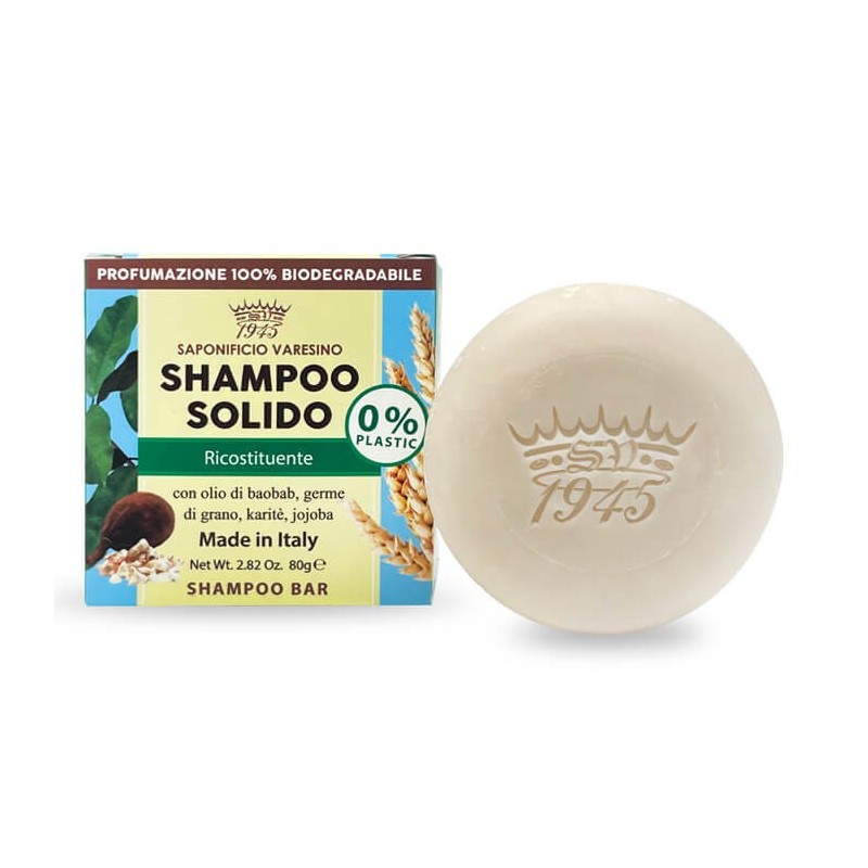 Saponificio Varesino solid restorative shampoo 80g