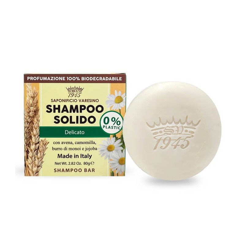 Saponificio Varesino solid shampoo delicate 80g