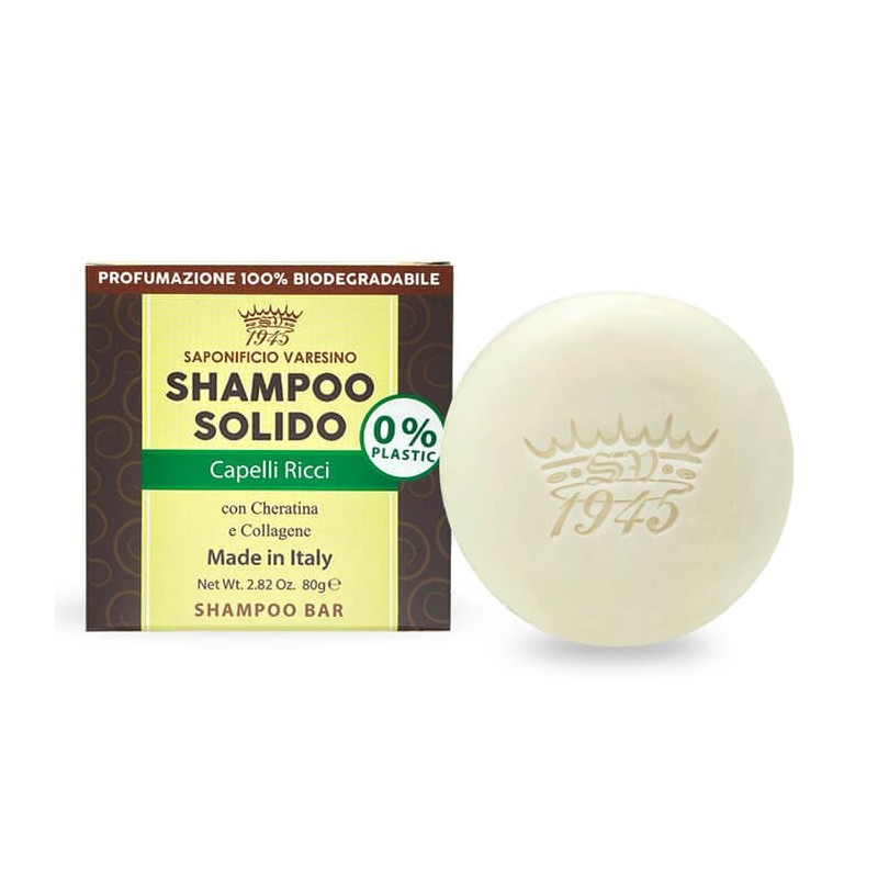 Saponificio Varesino solid shampoo curly hair 80g