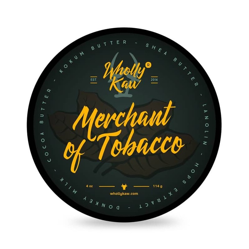 Wholly Kaw shaving soap Merchant of Tobacco 114gr