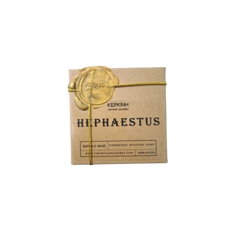 Kerkini Artisan Soapery – HEPHAESTUS Shaving Soap 120gr – Buffalo Base