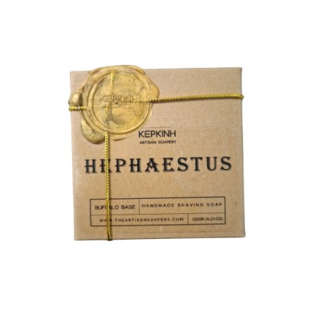 Kerkini Artisan Soapery – HEPHAESTUS Shaving Soap 120gr – Buffalo Base
