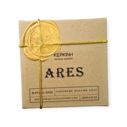 Kerkini Artisan Soapery – ARES Shaving Soap 120gr – Buffalo Base