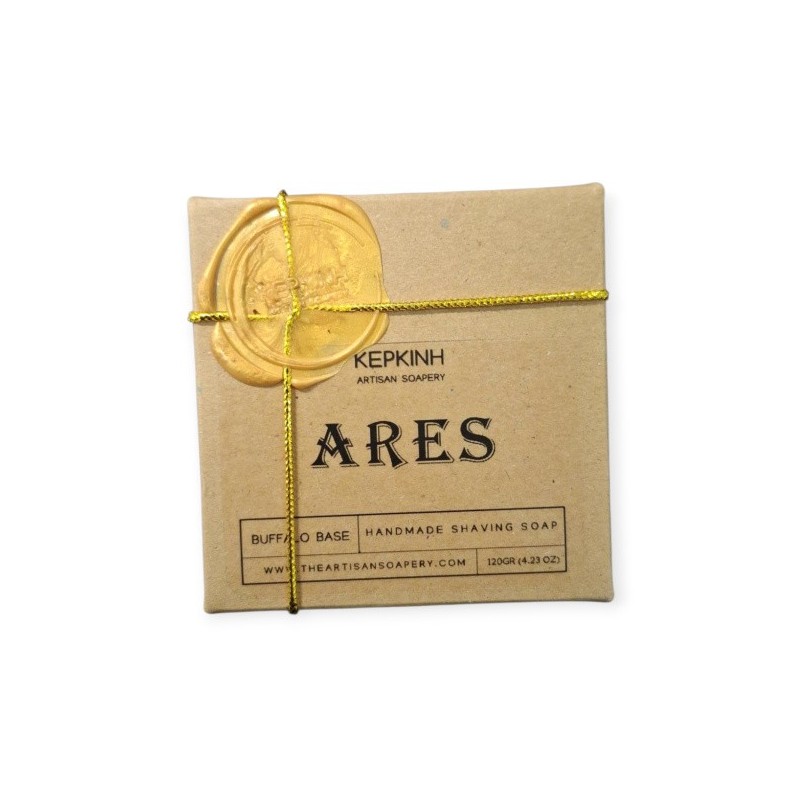 Kerkini Artisan Soapery – ARES Shaving Soap 120gr – Buffalo Base