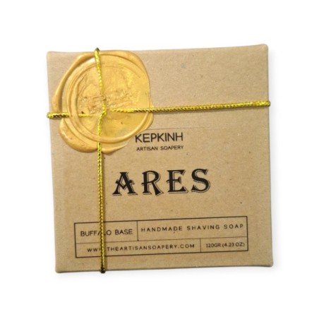 Kerkini Artisan Soapery – ARES Shaving Soap 120gr – Buffalo Base