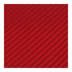 3D Carbon Sticker Red