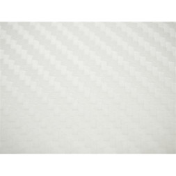 3D Carbon Sticker White