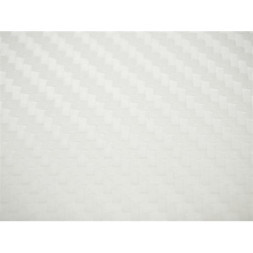 3D Carbon Sticker White